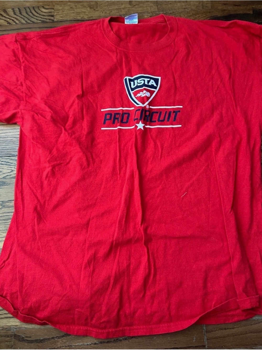 Gildan Red USTA Pro Circuit Short Sleeve Tee